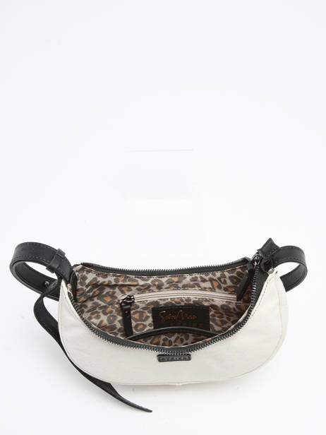 Schoudertas S Sosoomao Katoen En Leder Etrier Zwart sosoomao coton ECSC057S ander zicht 3